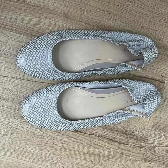 Vionic Alexa Lizard Gray Snake Print Round Toe Ballet Flats Shoes Size US 9.5 - Picture 5 of 16